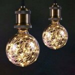 Ampoule de fe globe  led g95 pour clairage nocturne ambiant, base standard e27 edison avec guirlandes ...