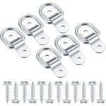 Lablanc - anneaux d'arrimage en d, crochet fixation inox, anneau de montage pour anneau de fixation, ...