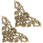 Coin dcoratif, 12 pcs protection pour meubles style antique en forme de creux pour bijoux scrapbook ...