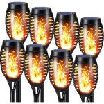 Lumières flamme solaire exterieure 8 pack etanche lampe torche solaire, lampe solaire flamme vacillante ... Lumières flamme solaire exterieure 8 pack etanche lampe torche solaire, lampe solaire flamme vacillante ...