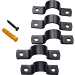 Lacet espagnolette collier en aluminium noir entraxe 32mm volet battant fen�tre but�e maintien