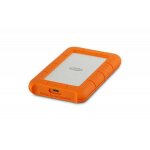 Disque dur portable lacie rugged 1 to usb c orange - orange
