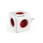 Powercube original - bloc multiprises avec 5 prises, couleur rouge
