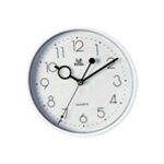 Horloge murale blanche 23 cm.