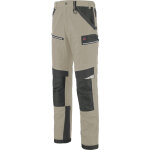 Lafont - pantalon spanner beige / gris charcoal xs - fr(36 - 38)