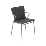 Lafuma mobilier - fauteuil ancone gordes lafuma lfm2942 onyx