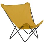 Fauteuil papillon grande largeur - pop up xl - airlon - jaune curry - lafuma mobilier Fauteuil papillon grande largeur - pop up xl - airlon - jaune curry - lafuma mobilier