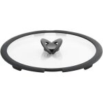 Lagostina ingenio 010244060128 couvercle rond noir, transparent