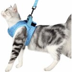 Laisse de chat, laisse de chat attache, gilet de sangle de chat, chane de corde de chien anti - casse, ...