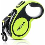 Laisse chien enrouleur pour gros chien jusqu'� 50kg, ruban en nylon solide extensible � 5m, r�tractable ...