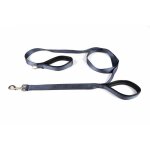 Laisse de dressage 'double poignes' 250cm anthracite