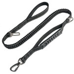 Laisse pour gros chien anti - traction (1. 65 m)?ceinture de s�curit�? absorption de choc + couture r�fl�chiss ...