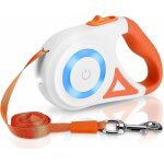 Vurahome - laisse r�tractable automatique pour chien 5m avec lumi�re led laisse chien r�tractable anti ...