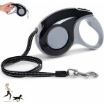 Laisse r�tractable de chien laisse pour enrouleur de 5m avec design ergonomique et r�tractation laisse ...