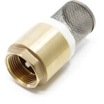 Laiton clapet pied 33, 7mm (1 ) dn25 anti - retour avec crpine d'aspiration en acier inox