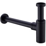 Laiton siphon de lavabo, universel syphon avec 200mm tube d'extension, 1 1 / 4 x 32mm r�glable sifon ...