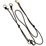 Taglia unica, noir: lakota martingale western en corde nouée Taglia unica, noir: lakota martingale western en corde nouée