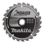 Lame carbure efficut bois scie circulaire 165mm - b - 62985 - 165 mm - 1. 4 mm - 20 mm - 25 dents - makita ...