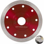 Lame diamant�e 125 mm pour coupe fine humide et s�che, disque de coupe diamant professionnel pour carrelage, ...