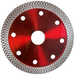 Lame diamant�e 125 mm pour coupe fine humide et s�che, disque de coupe diamant professionnel pour carrelage, ...