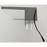 Lame d'eau de piscine acrylique led largeur 45cm encastr�e 13, 5cm d�bord entr�e d'eau dessous compatible ...