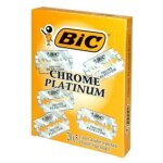 Lames de rasoir bic chrome platinum, paquet de 20 (5 pi�ces)