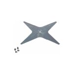 Lame robot tondeuse plate 4 dents diamtre 290mm ambrogio - wiper csd011202 - 025d004602