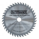 Lame de scie circul. au carbure pour bois 200 mm 40 dents - outifrance