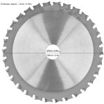 Lame de scie disque de coupe circulaire en m�tal outil de mat�riel industriel 136x1. 5 1. 2 20 30t