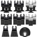 Lame de scie oscillante, 21pcs mixte outil multi - usage kit, avec accessoires de universel outil multifonctio ...