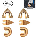 Lames de scie oscillantes en carbure de diamant pour outil multifonction demi - cercle triangulaire universel ...
