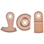 Lames de scie oscillantes ensemble de lames de scie pour carrelage multifonction 3pcs pour coupe general ...