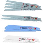 Lames de scie sabre, 10 - piece lame scie sabre pour bois et m�tal(150mm, 230mm de longueur, 6 / 10 / ...