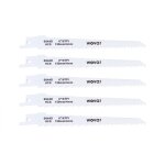 Lame scie sabre 644d bois 150 mm - set 5 pièces Lame scie sabre 644d bois 150 mm - set 5 pièces