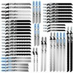 Lame scie sauteuse  tige en t, 48pcs lame scie metal fabriques en hcs / hss / bim, t118a t218a t318a ...