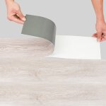 Lames de sol pvc adh�sives, boite de 7 lames vinyle auto, adh�sives, ch�ne blanc, env. 1m� - swanew