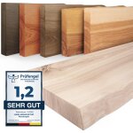 Lamo manufaktur - tagre murale en bois massif, bord irrgulier, tagre flottante pure, sans fixations, ...