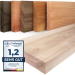 Lamo manufaktur - tagère murale en bois massif, bord régulier droit, étagère flottante pure, sans fixations, ... Lamo manufaktur - tagère murale en bois massif, bord régulier droit, étagère flottante pure, sans fixations, ...