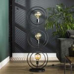 M&s - lampadaire 3 lampes 40x30x124 cm en mtal gris fonc - sybil