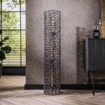 M&s - lampadaire ajour 25x25x122 cm en aluminium noir vieilli