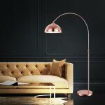 Lampadaire arche led lampadaire �clairage couleur cuivre salon - chambre - salle � manger r�glable en ...