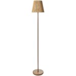 Lampadaire bohme abat - jour tiss corde en papier base en fer finition mat salon chambre  coucher ...