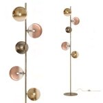 Lampadaire classique redo group roy 01 - 2785 g9 lampadaire led multi - lumire sphres en verre pyrex ...