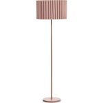 Lampadaire classique salon chambre abat - jour tambour fer et polyester marron lourens Lampadaire classique salon chambre abat - jour tambour fer et polyester marron lourens