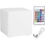 Lampadaire cube / carr� orientable, lampe de chevet cr�ative, �clairage d'ambiance rechargeable int�gr� ...