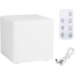 Lampadaire cube / carr� orientable, lampe de chevet cr�ative, �clairage d'ambiance rechargeable int�gr� ...