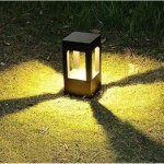 Lampadaire dexterieur led noir lampe de jardin, lampadaire extrieur, borne eclairage exterieur de chemin ...