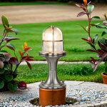Lampadaire ext�rieur 25 cm e27 ip54 maison cour laiton maritim lampe de socle
