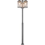 Lampadaire d'extérieur, éclairage de jardin, aluminium anthracite, capteur crépusculaire, h 240 cm Lampadaire d'extérieur, éclairage de jardin, aluminium anthracite, capteur crépusculaire, h 240 cm
