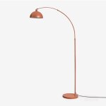 Sklum - lampadaire d'extrieur en fer diala rouge sienna ?200 cm